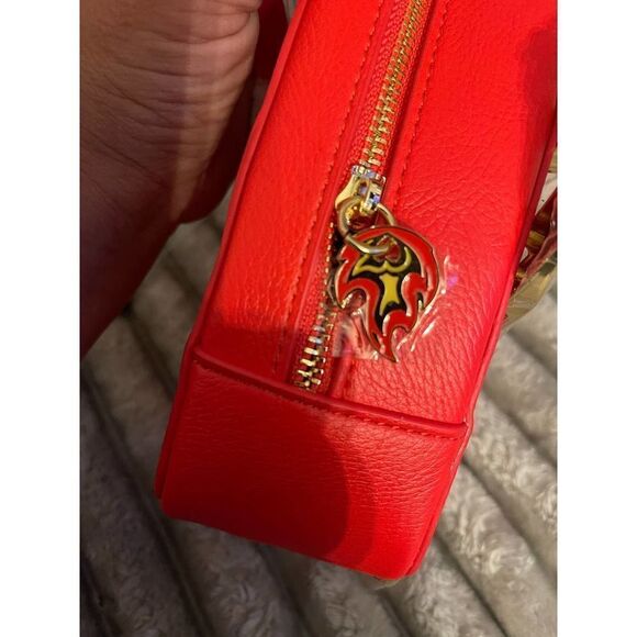 - Betsey johnson devil heart bling gems nwt kitsch crossbody - Picture 9 of 11